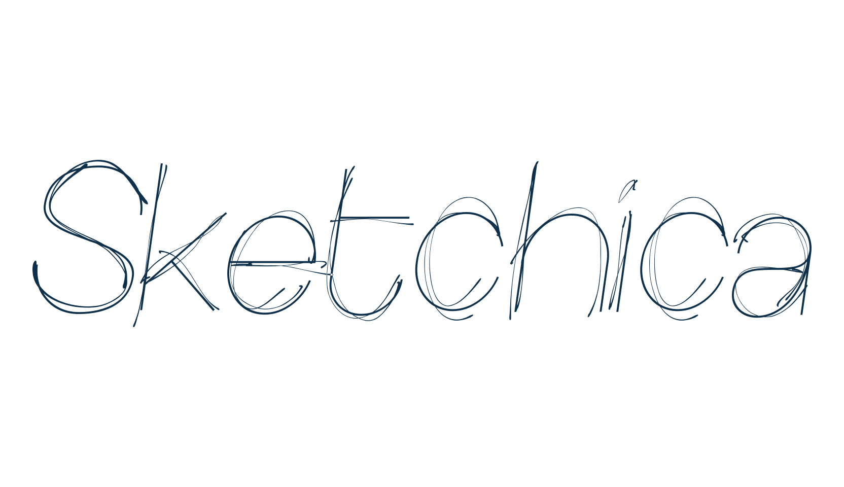 Sketchica, fancy decorative font preview