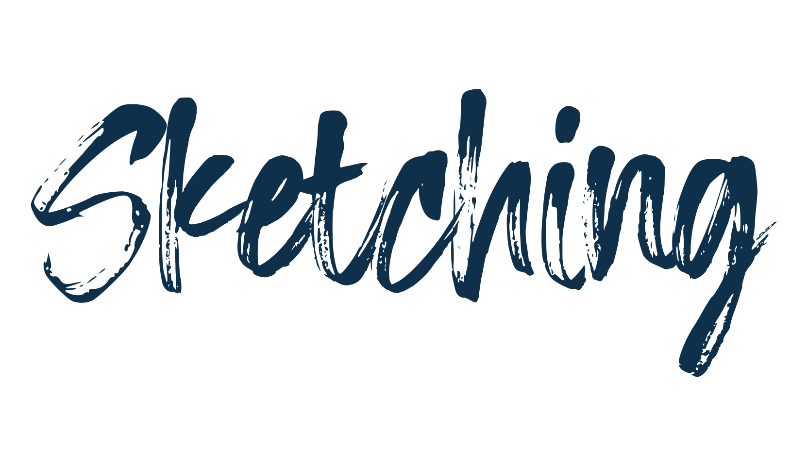 Sketching, script brush fancy decorative calligraphy font preview