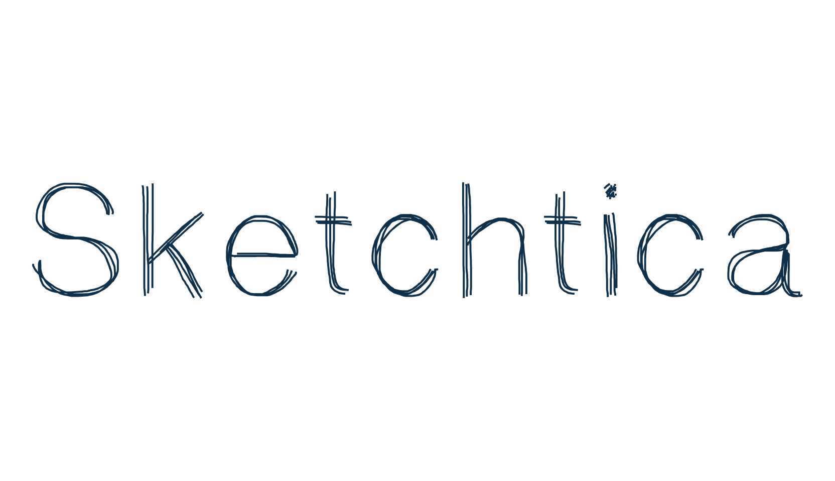 Sketchtica, script trash fancy decorative calligraphy font preview