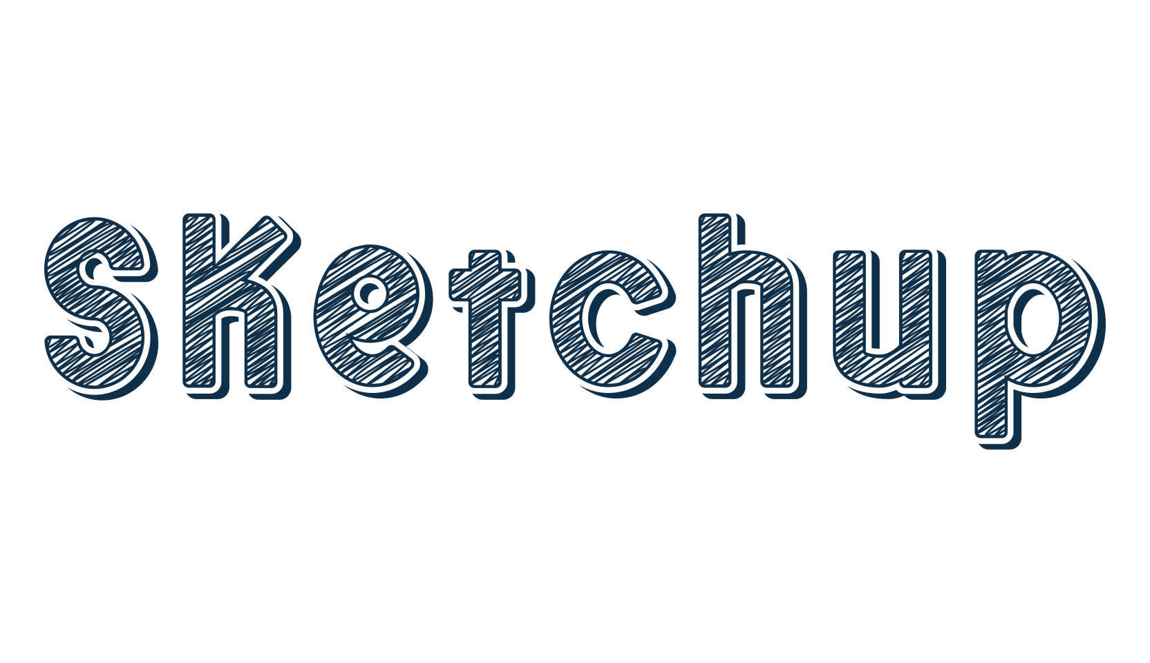 Sketchup, fancy decorative font preview