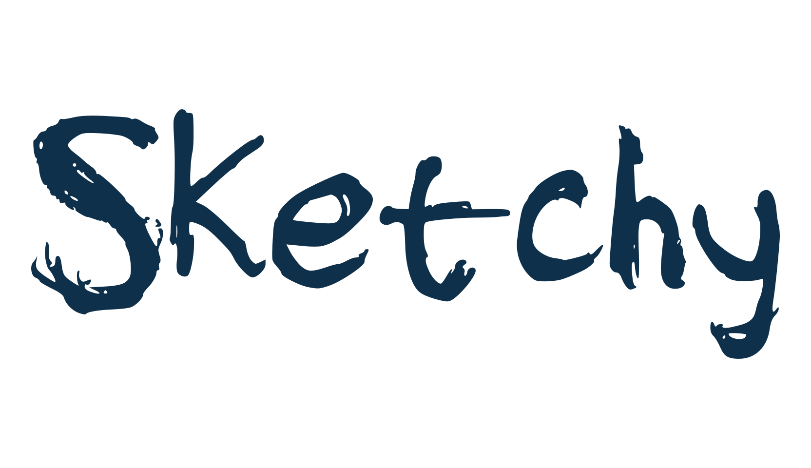 Sketchy (sketchy-2), script trash fancy decorative calligraphy font preview