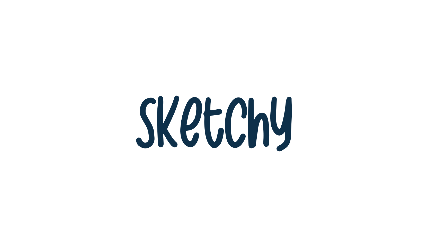Sketchy (sketchy-7), script handwritten fancy decorative calligraphy font preview
