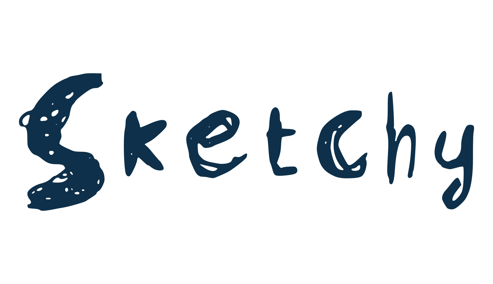 Sketchy (sketchy-8), script trash fancy decorative calligraphy font preview