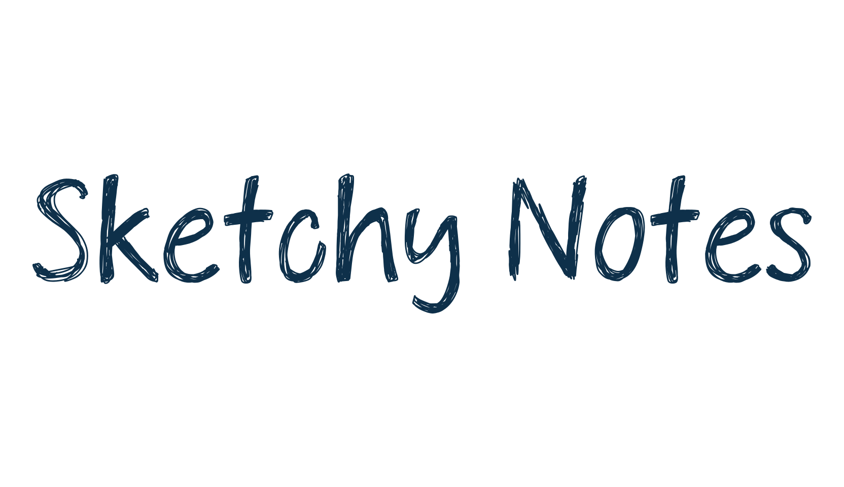 Sketchy Notes, trash font preview