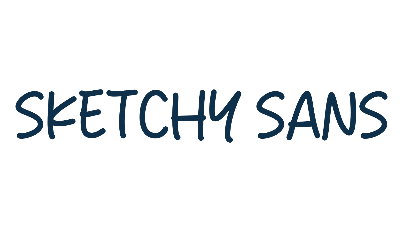 Sketchy Sans, handwriting font preview