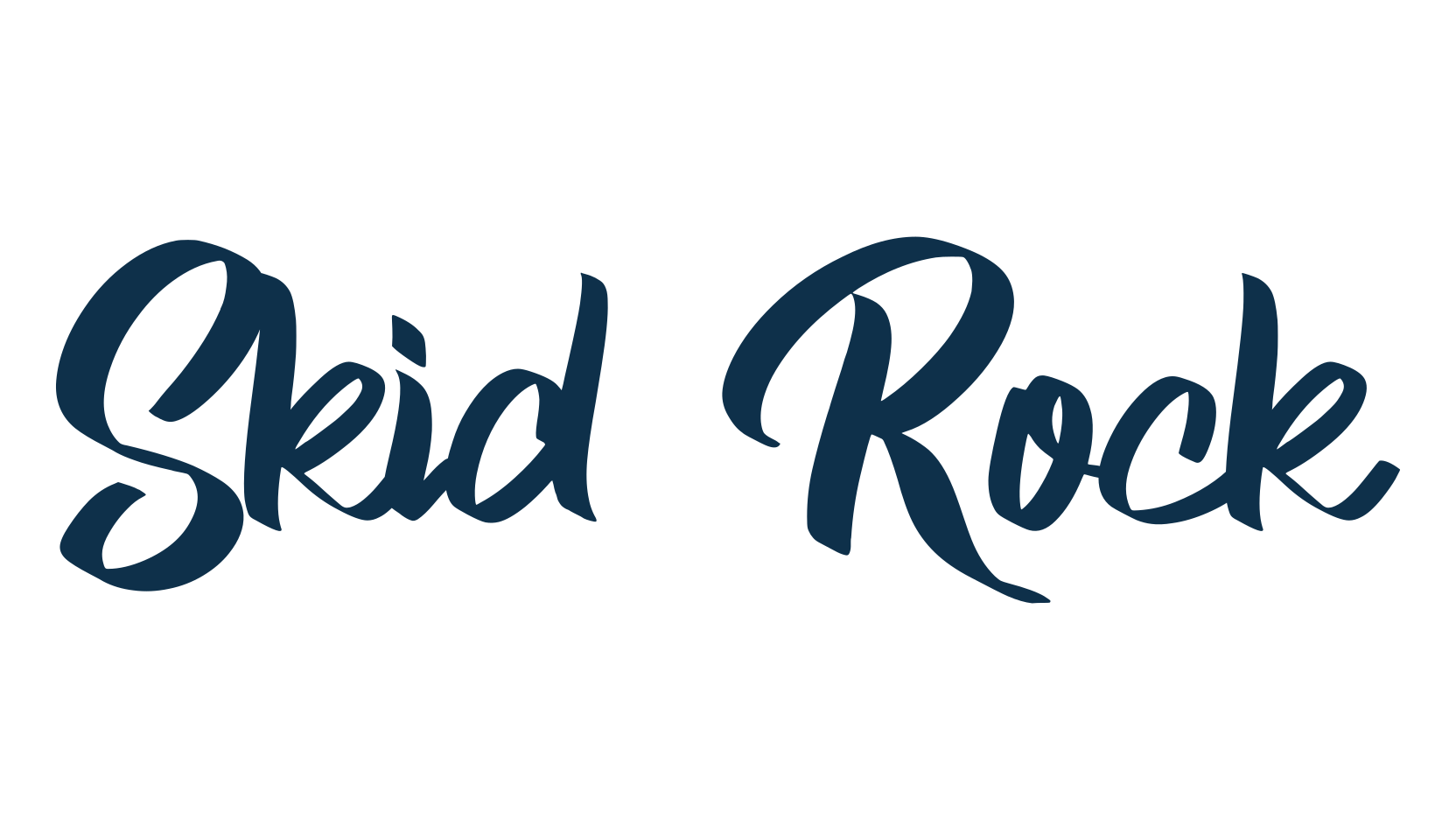Skid Rock, handwriting font preview