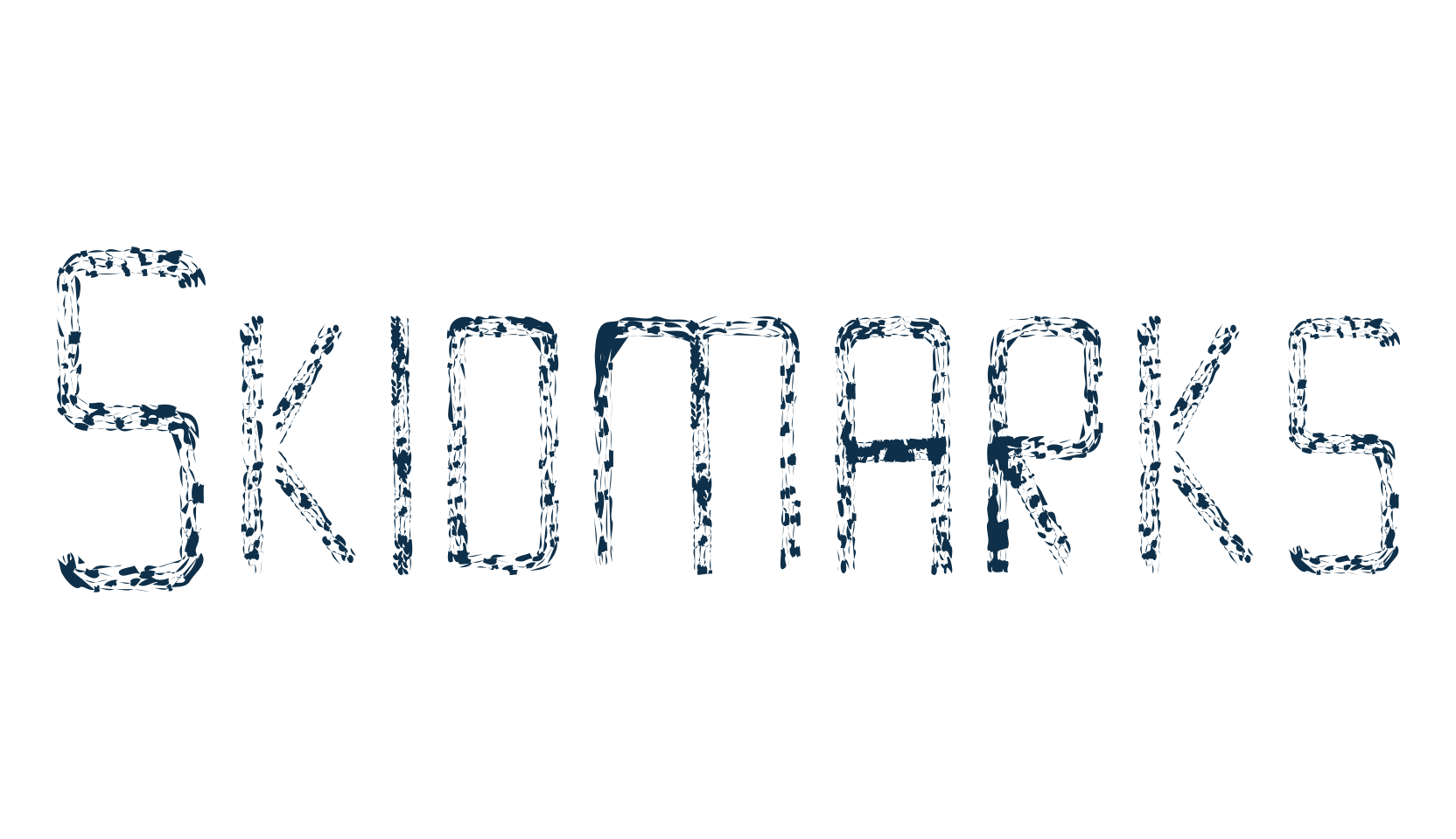 Skidmarks, eroded font preview