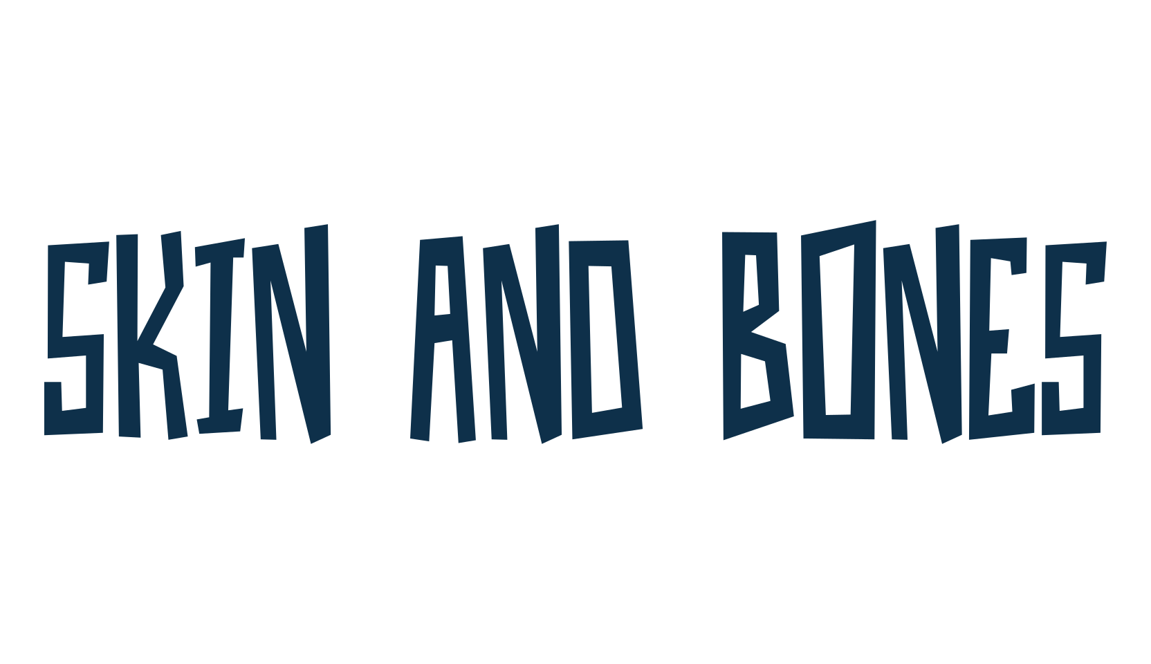 Skin And Bones, fancy cartoon decorative font preview