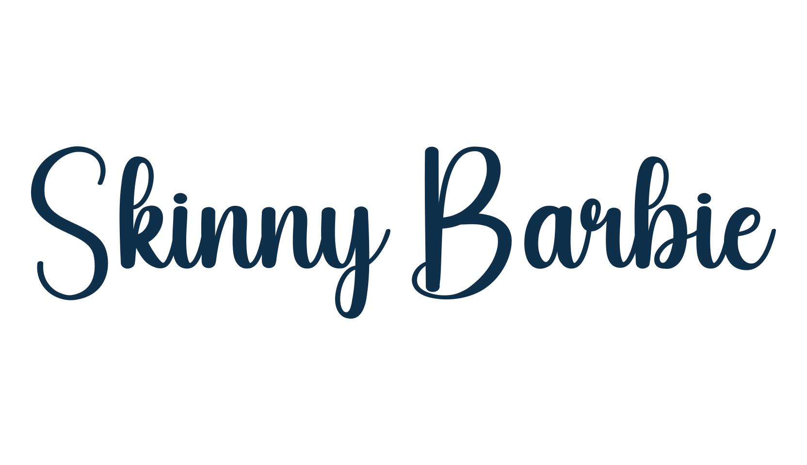 Skinny Barbie, fancy various decorative script calligraphy font preview