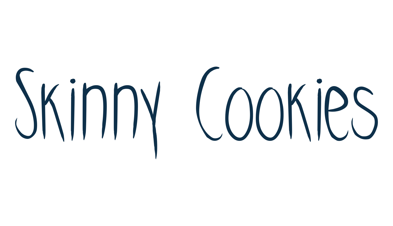 Skinny Cookies, script handwritten fancy decorative calligraphy font preview