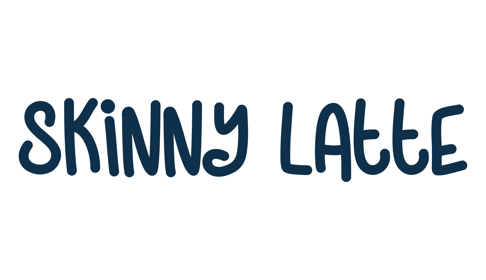 Skinny Latte, script handwritten fancy decorative calligraphy font preview