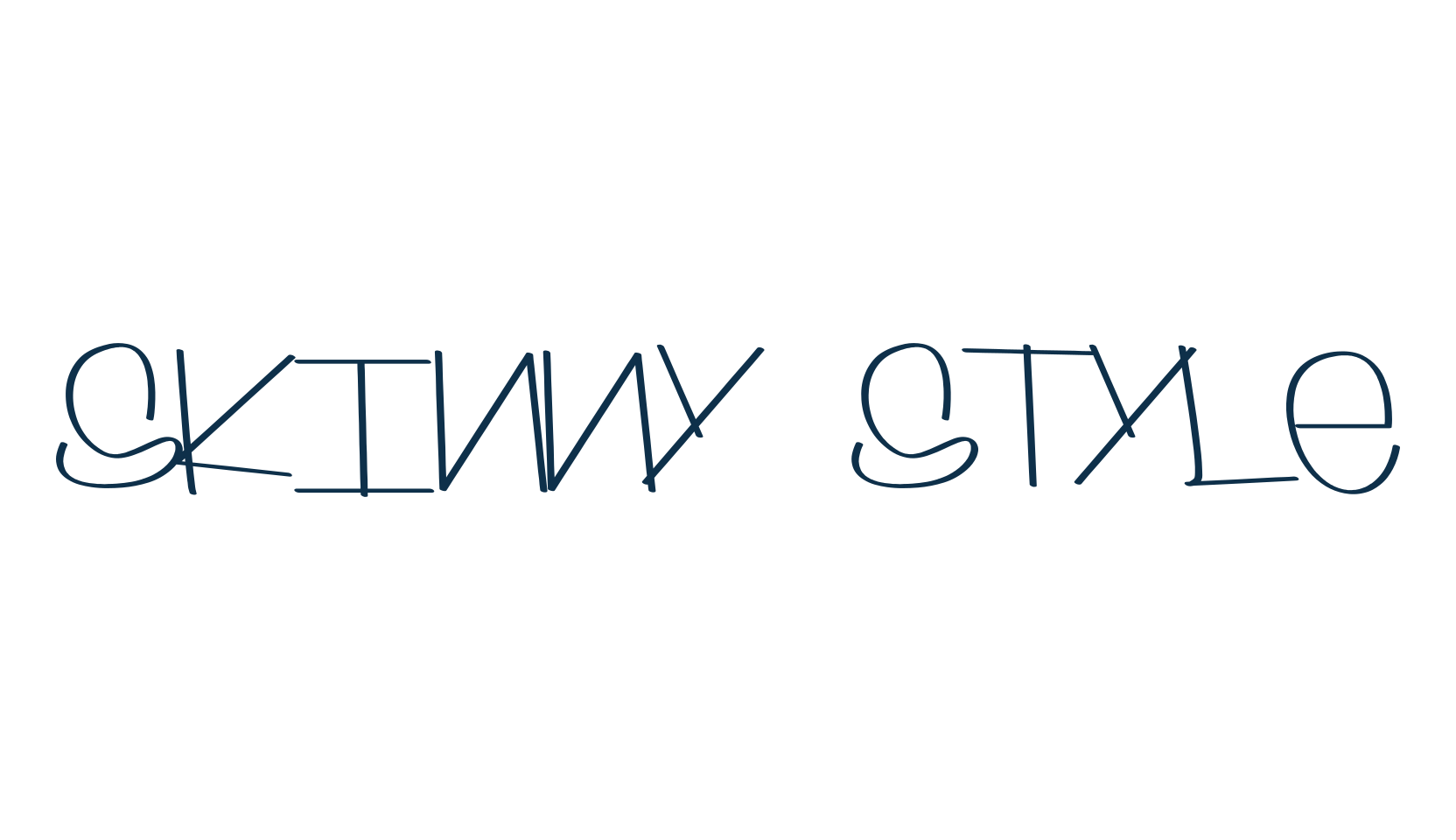 Skinny Style, script graffiti fancy decorative calligraphy font preview