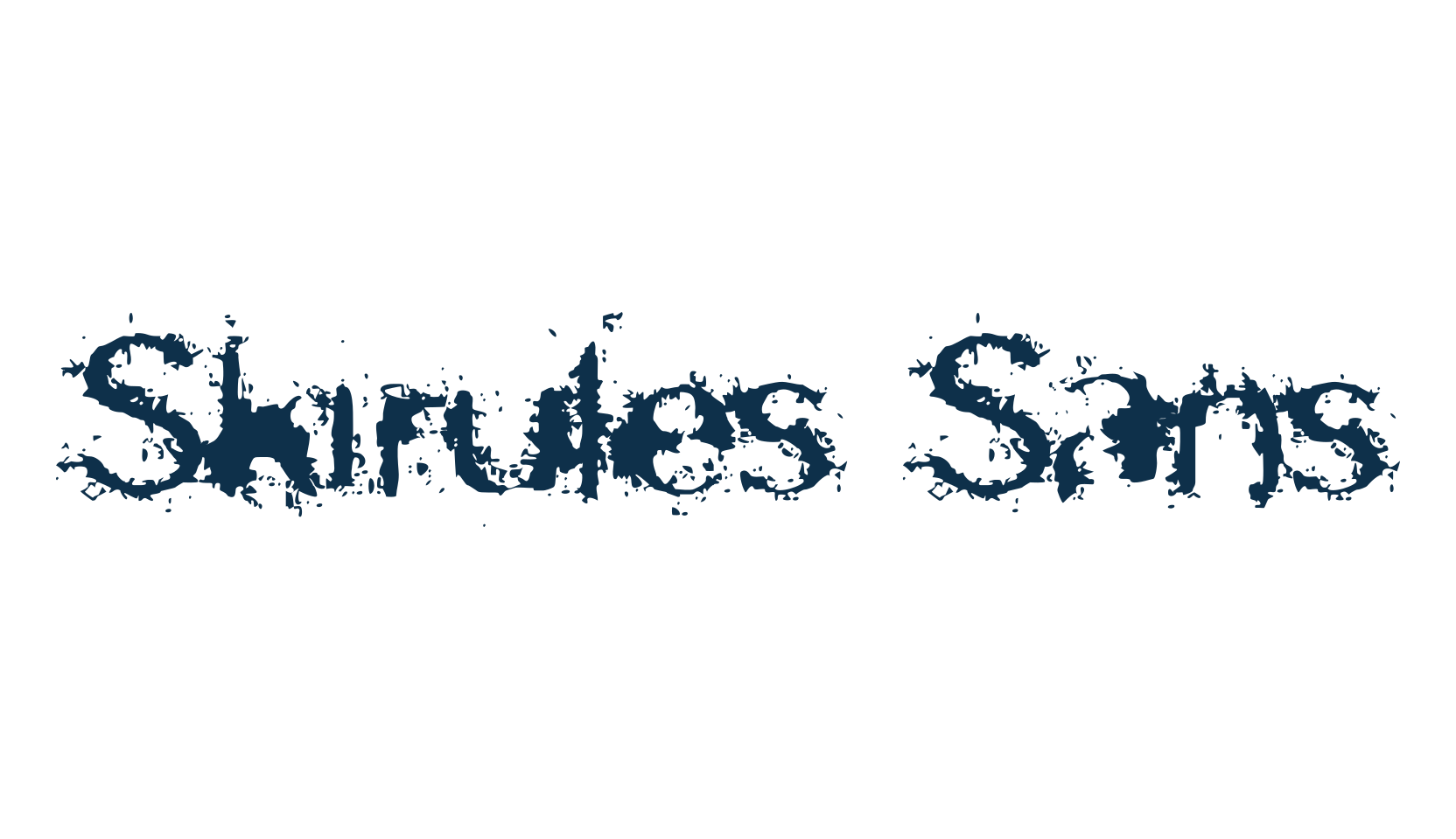Skirules Sans, fancy destroy decorative font preview