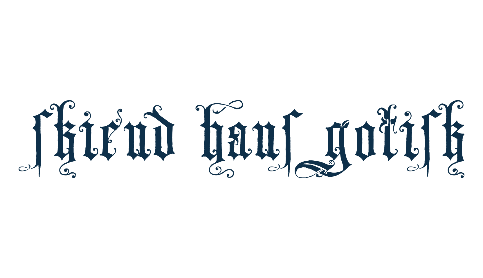 Skjend Hans Gotisk, gothic medieval font preview