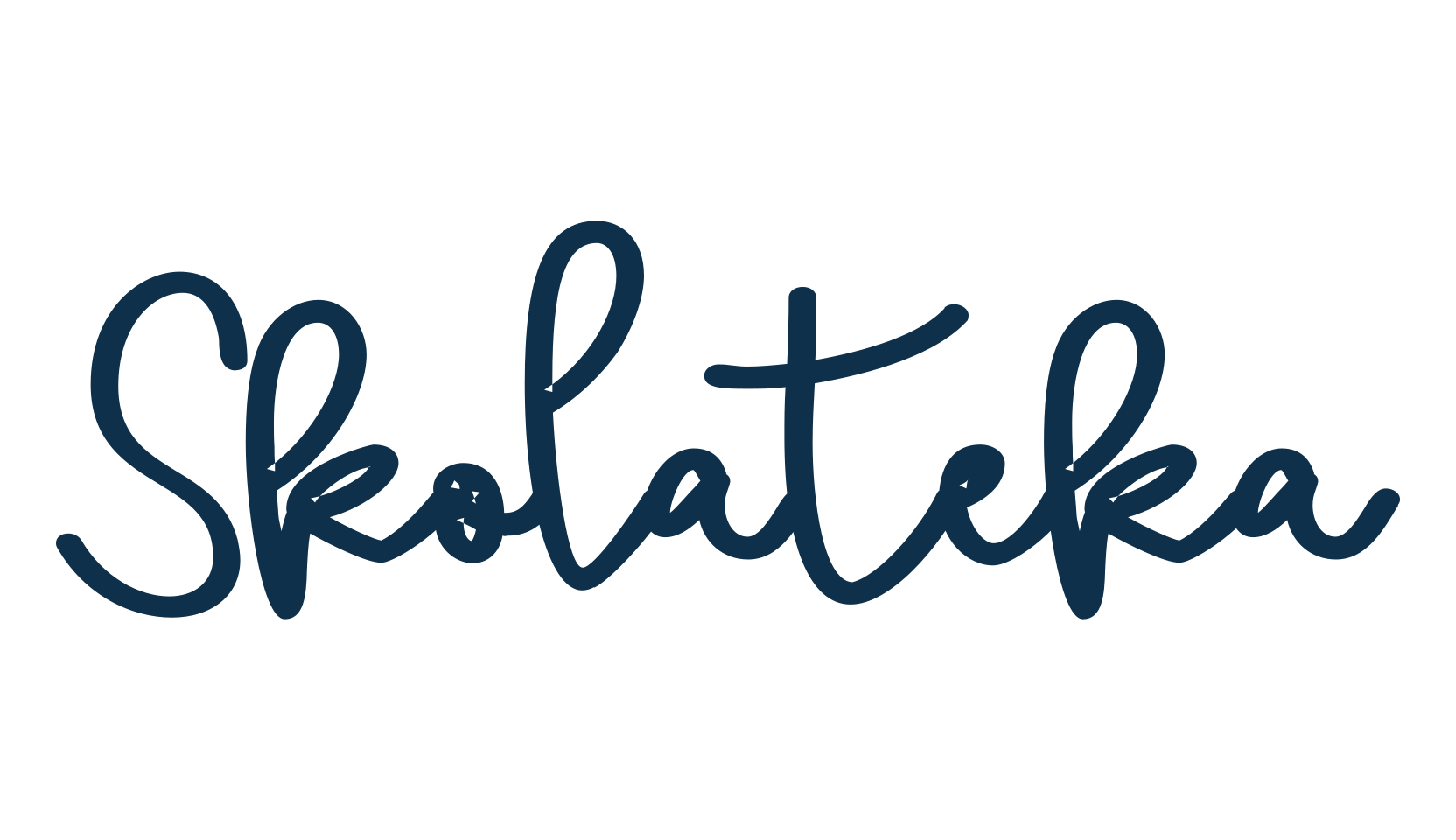 Skolateka, handwriting font preview