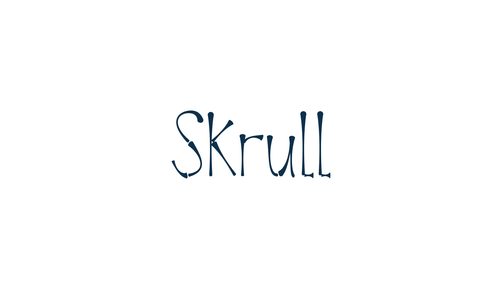 Skrull, fancy various decorative font preview