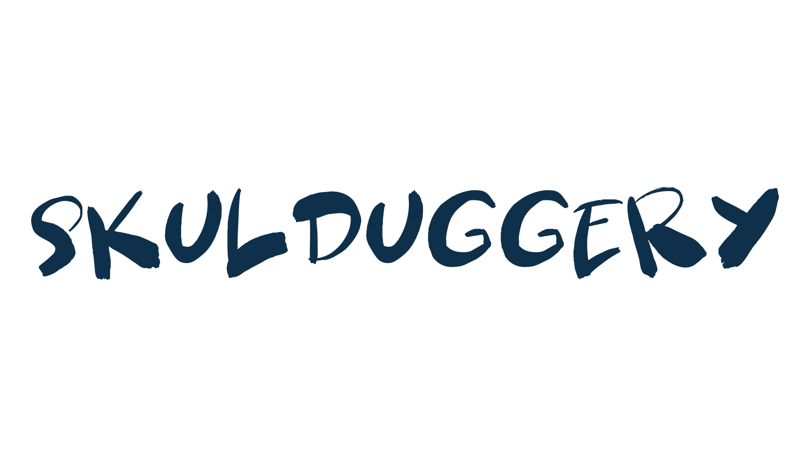 Skulduggery, brush font preview