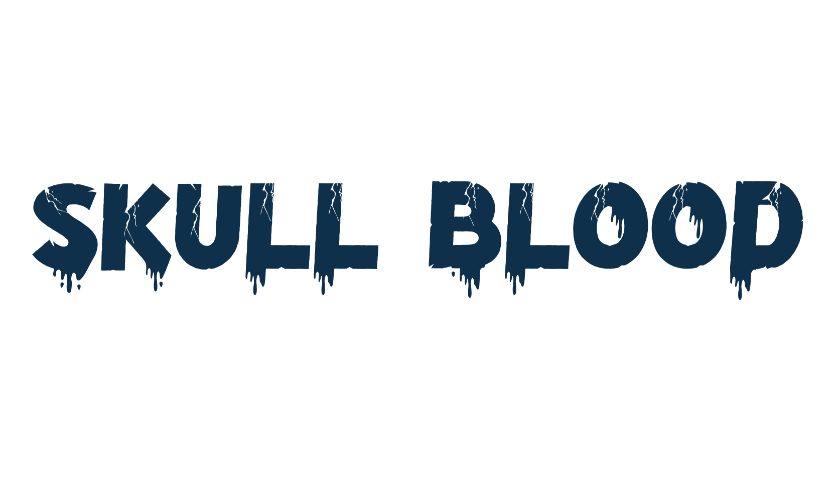 Skull Blood, halloween font preview