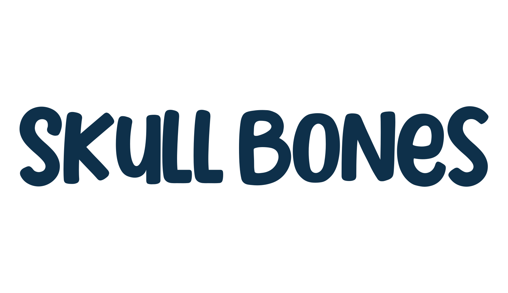 Skull Bones, fancy cartoon decorative comic font preview