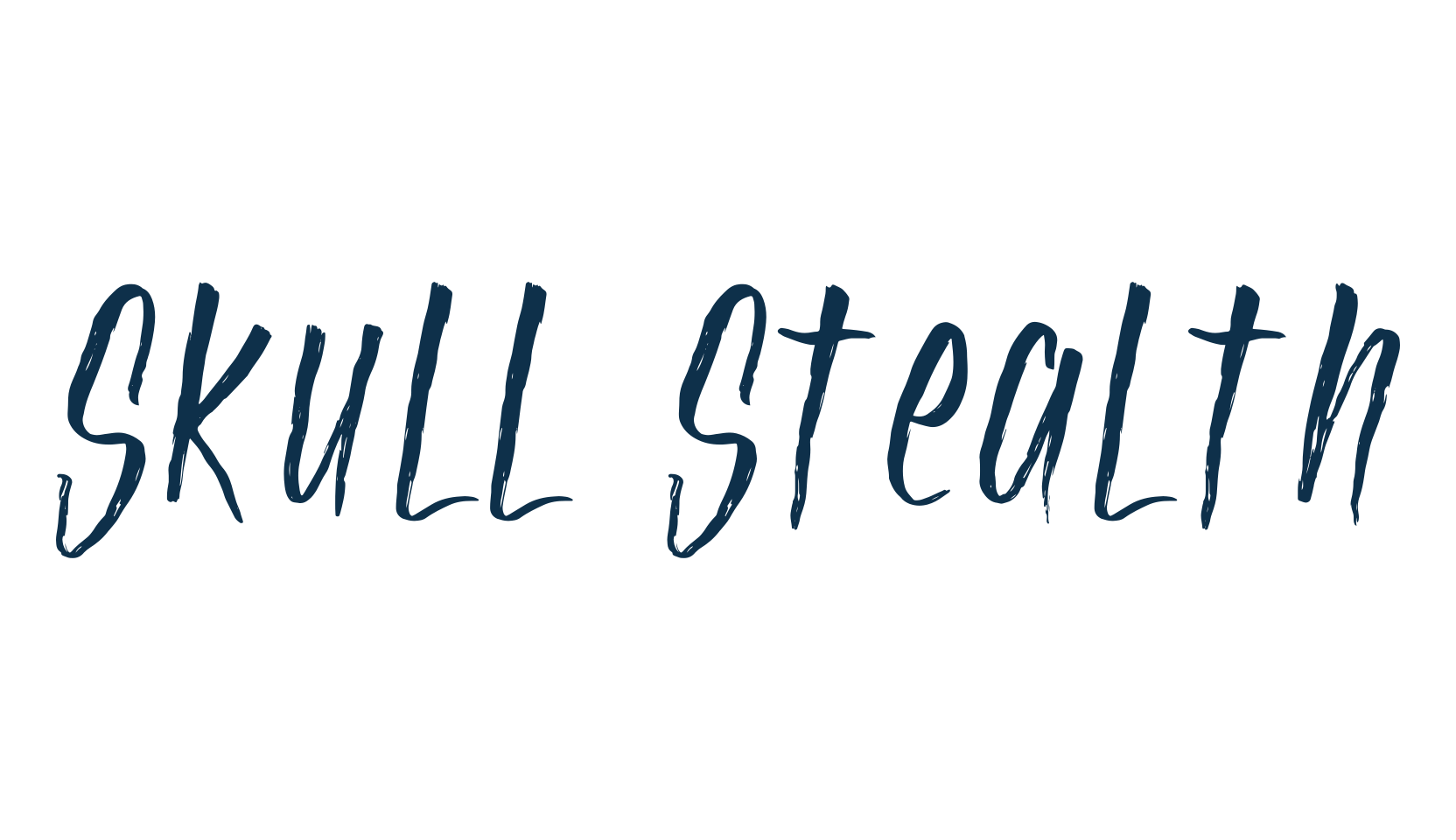 Skull Stealth, script brush fancy decorative calligraphy font preview
