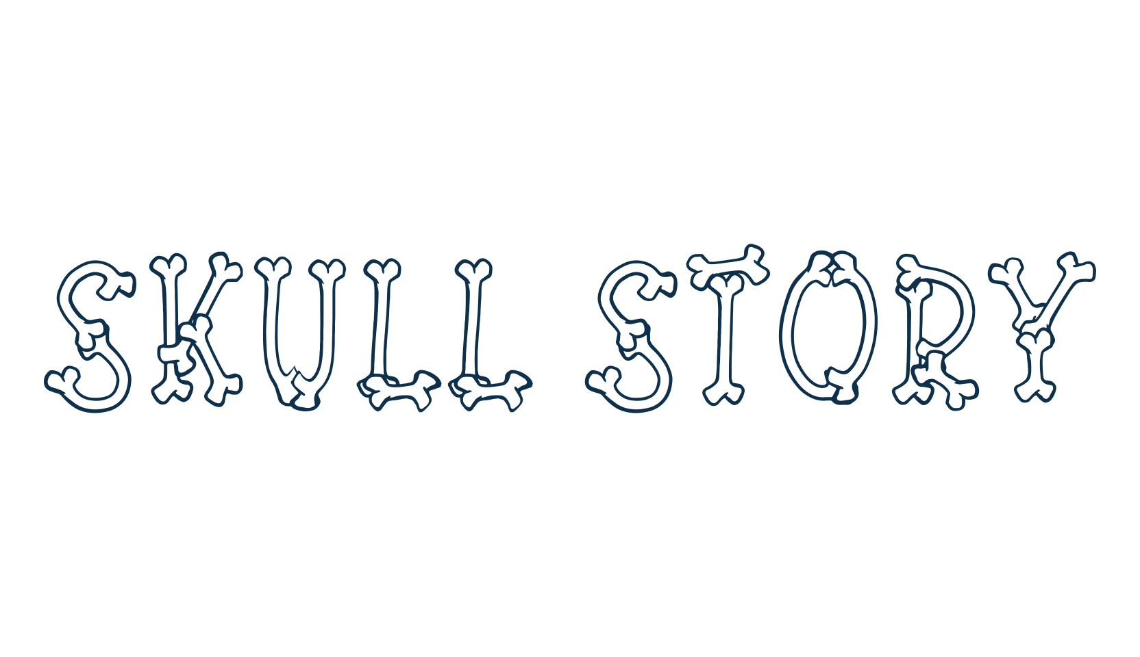 Skull Story, display market font preview