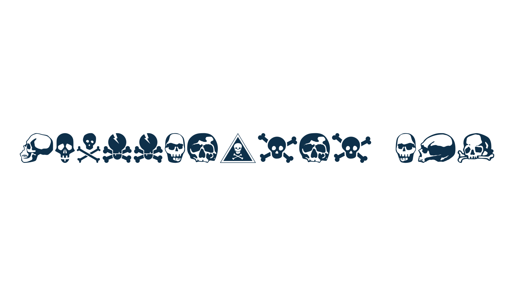 SkullBearer AOE, fancy decorative font preview