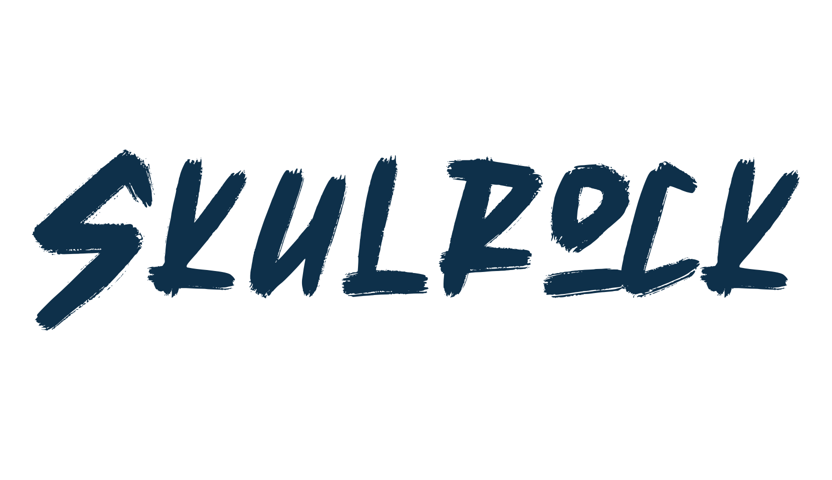 Skulrock, brush font preview