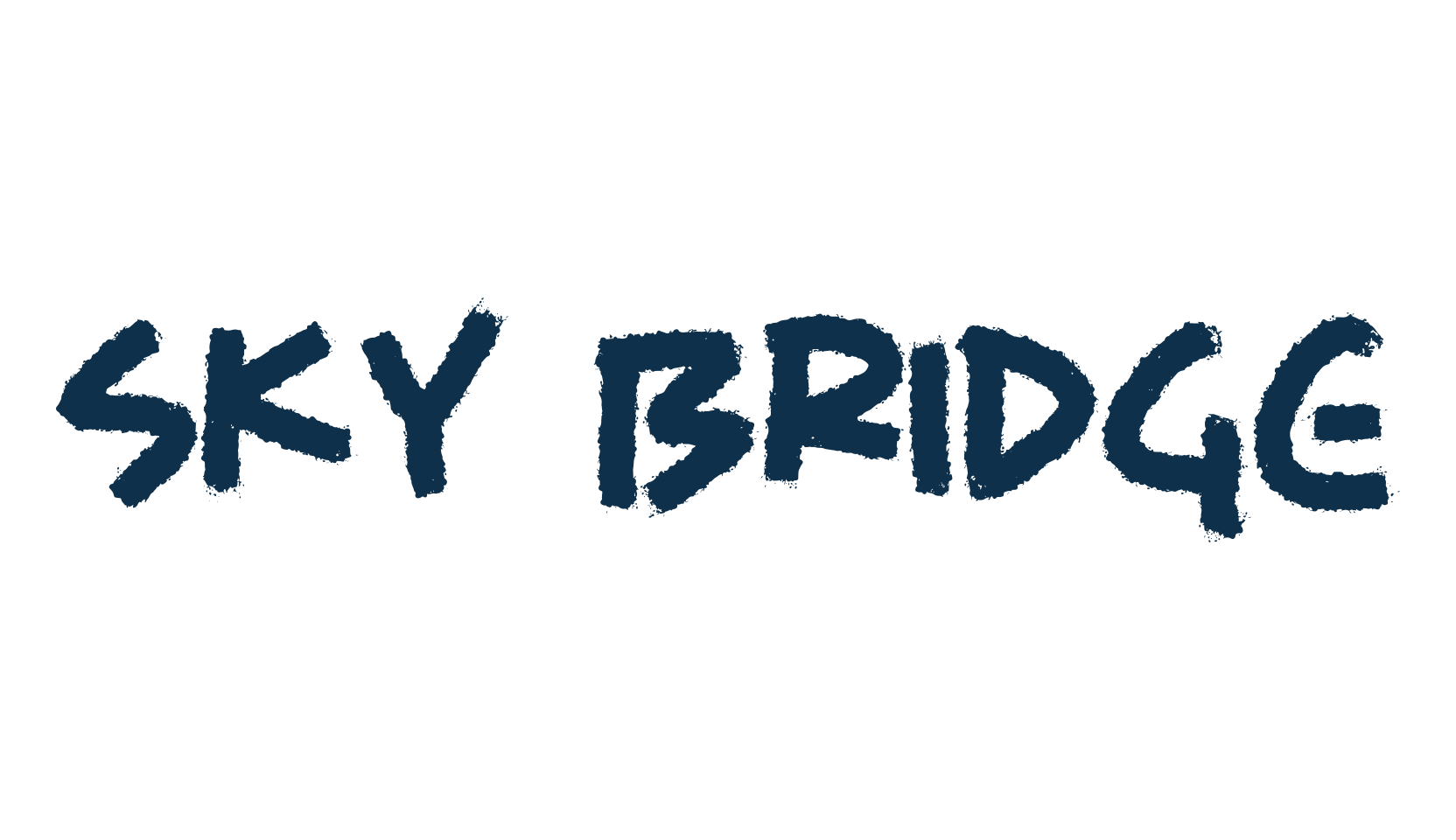 Sky Bridge, brush font preview