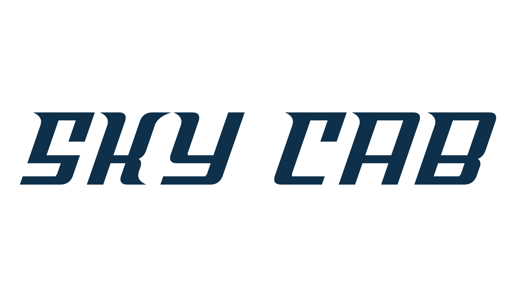 Sky Cab, techno sci-fi font preview