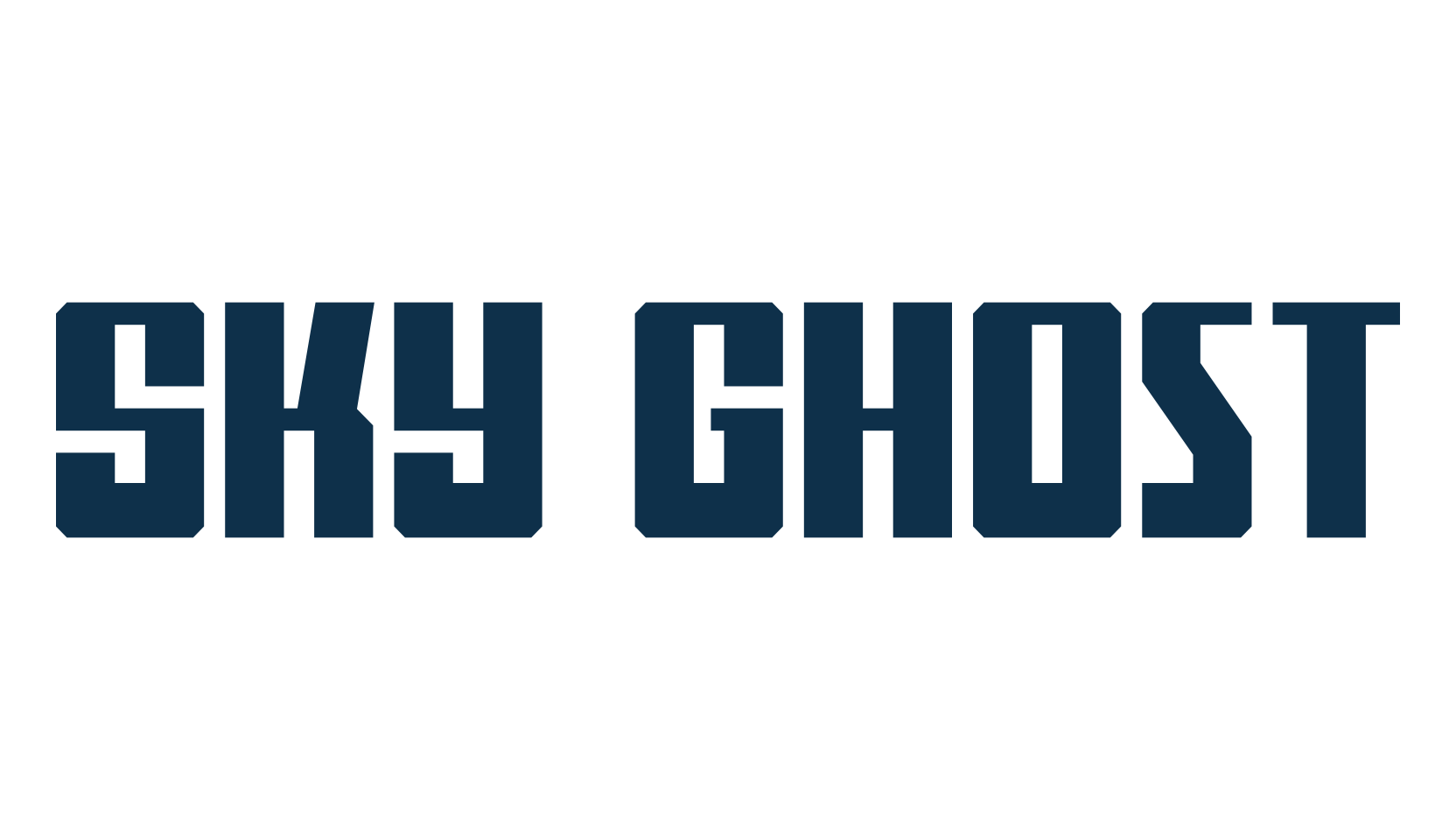 Sky Ghost, fancy various techno sci-fi font preview