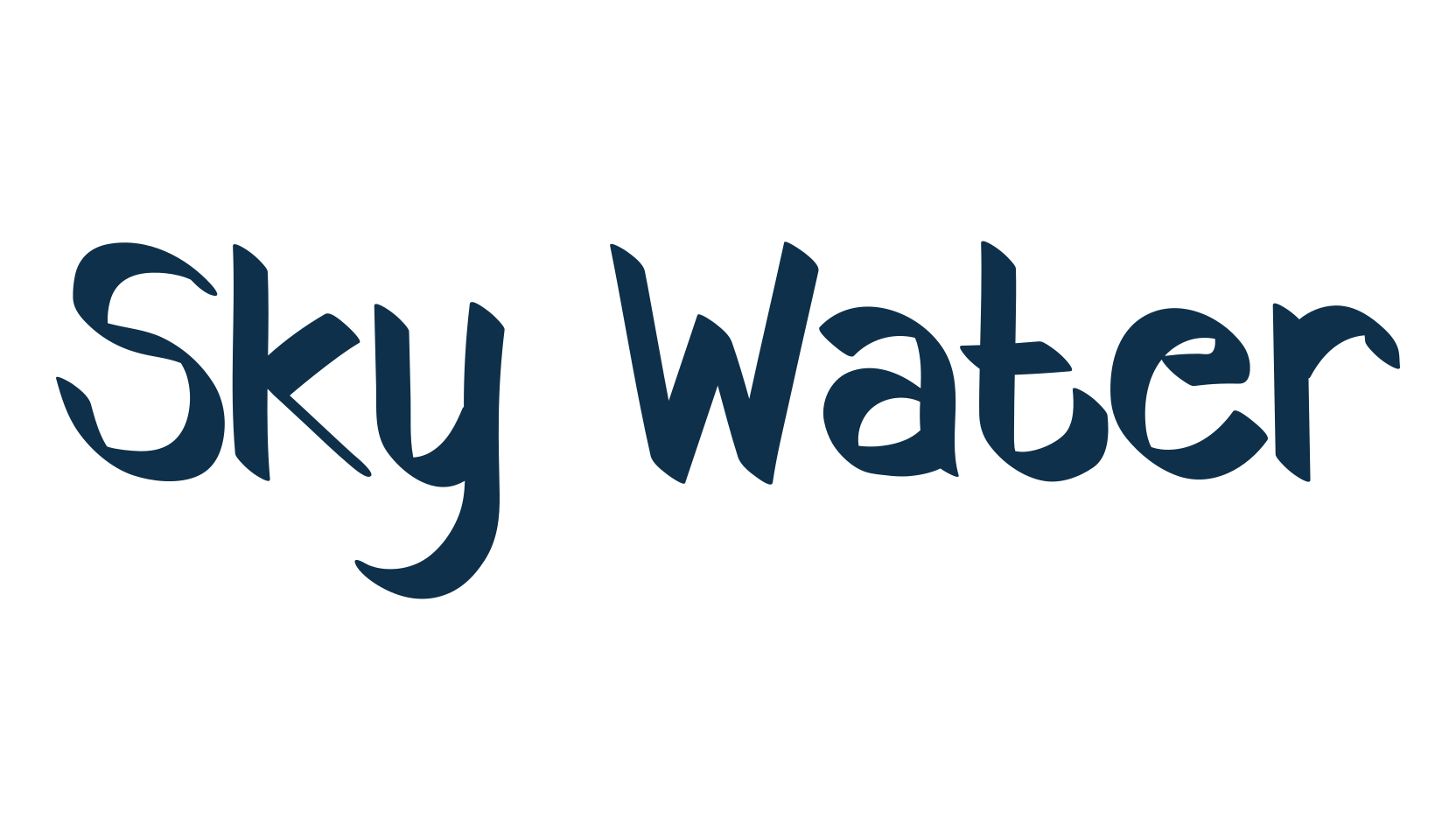 Sky Water, script handwritten fancy decorative calligraphy font preview