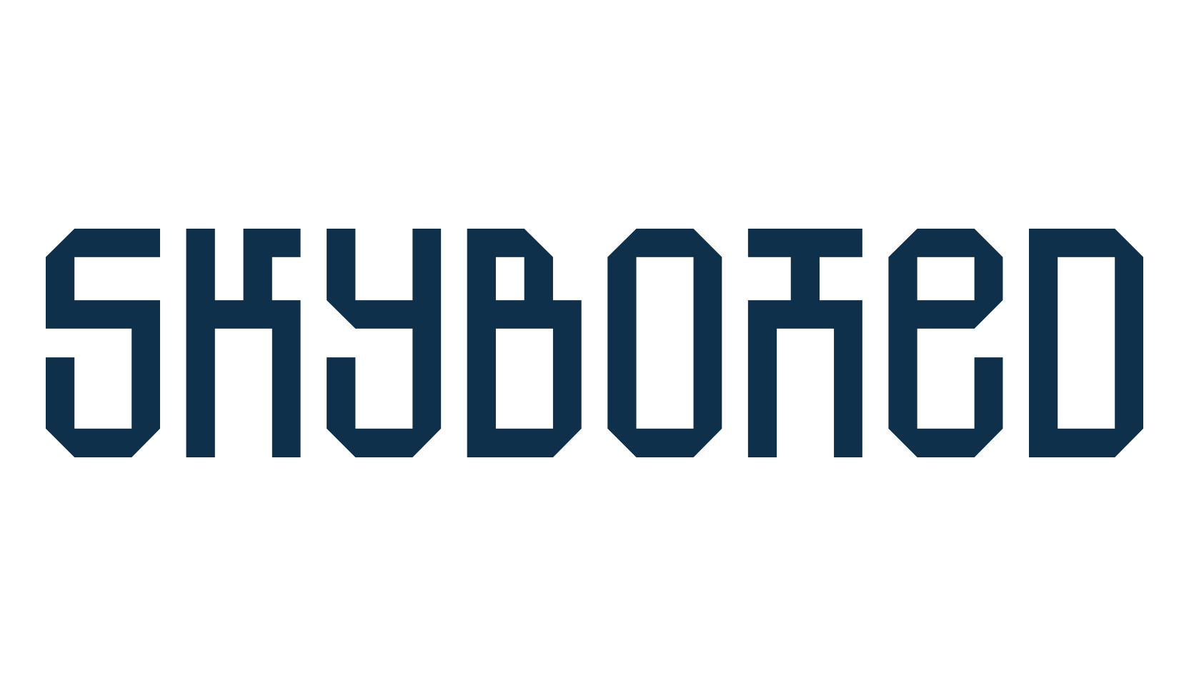 SkyBoxed, fancy various techno sci-fi font preview