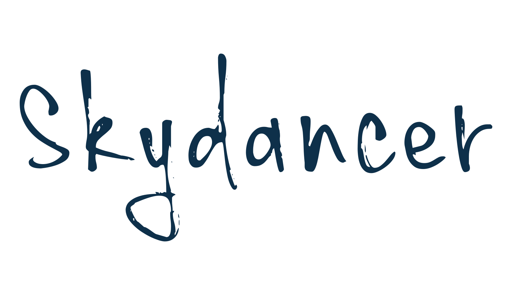 Skydancer, script handwritten fancy decorative calligraphy font preview