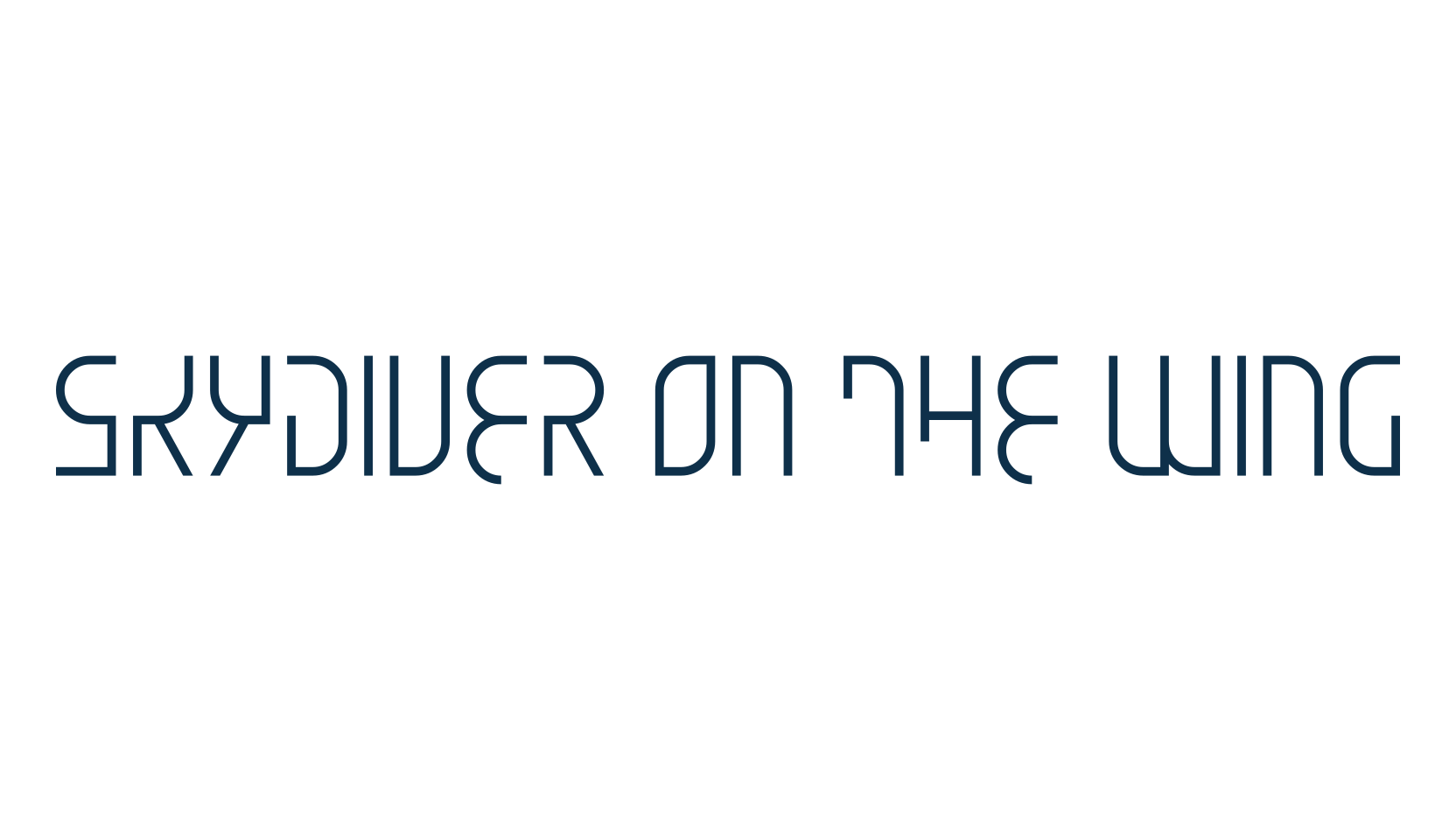 Skydiver On The Wing, fancy various techno sci-fi font preview
