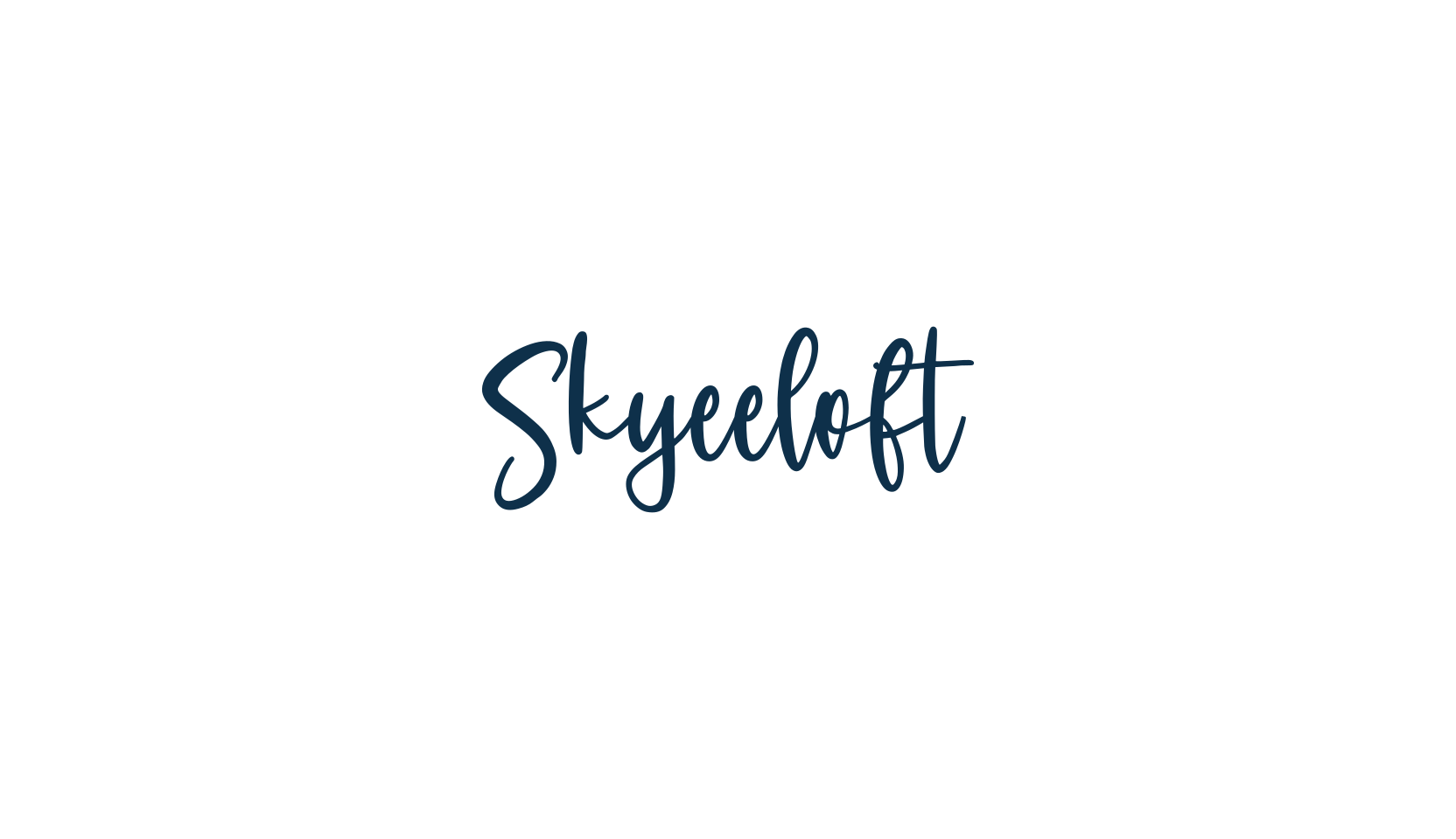 Skyeeloft, script handwritten fancy decorative calligraphy font preview