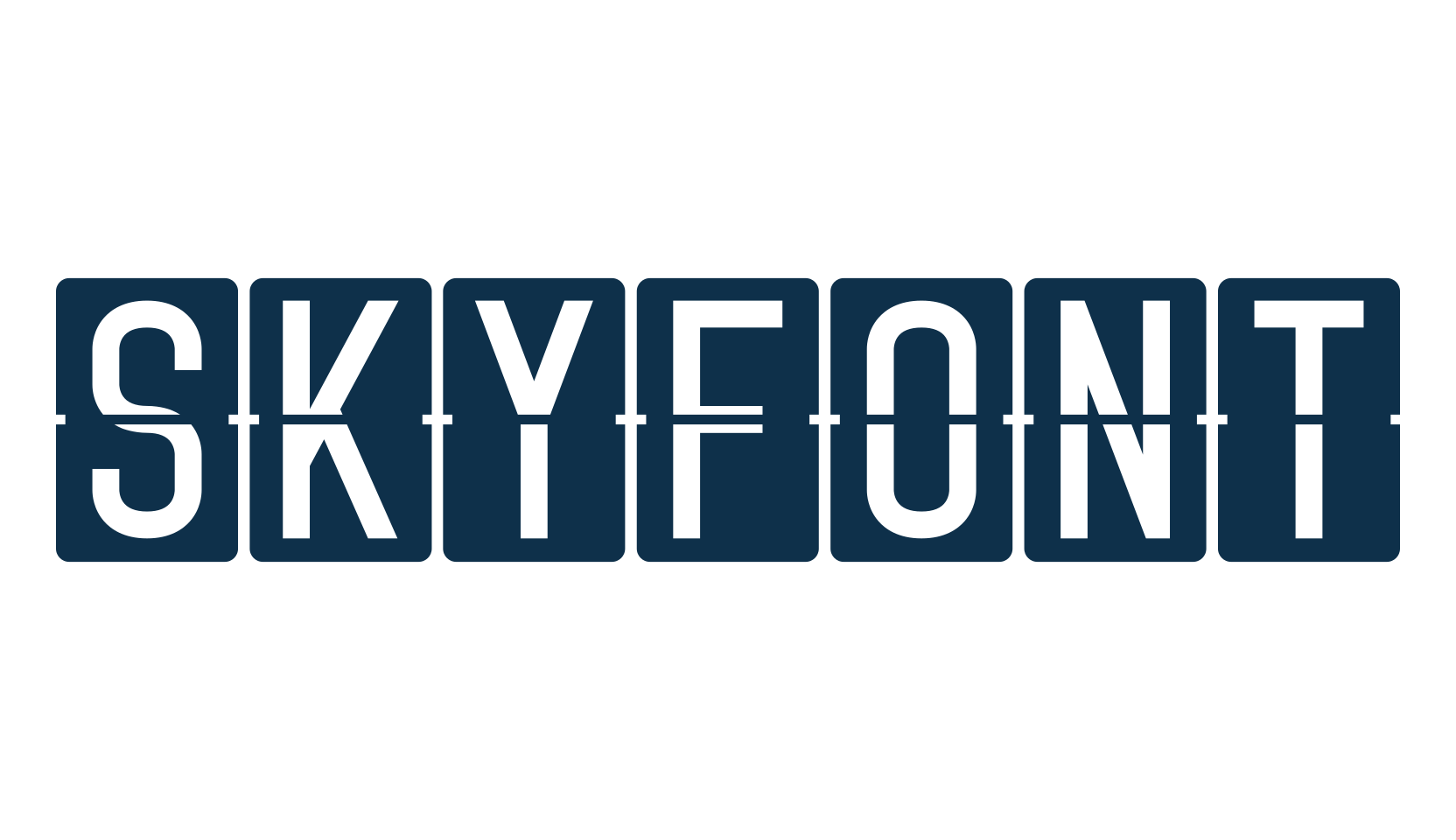 Skyfont, fancy decorative font preview