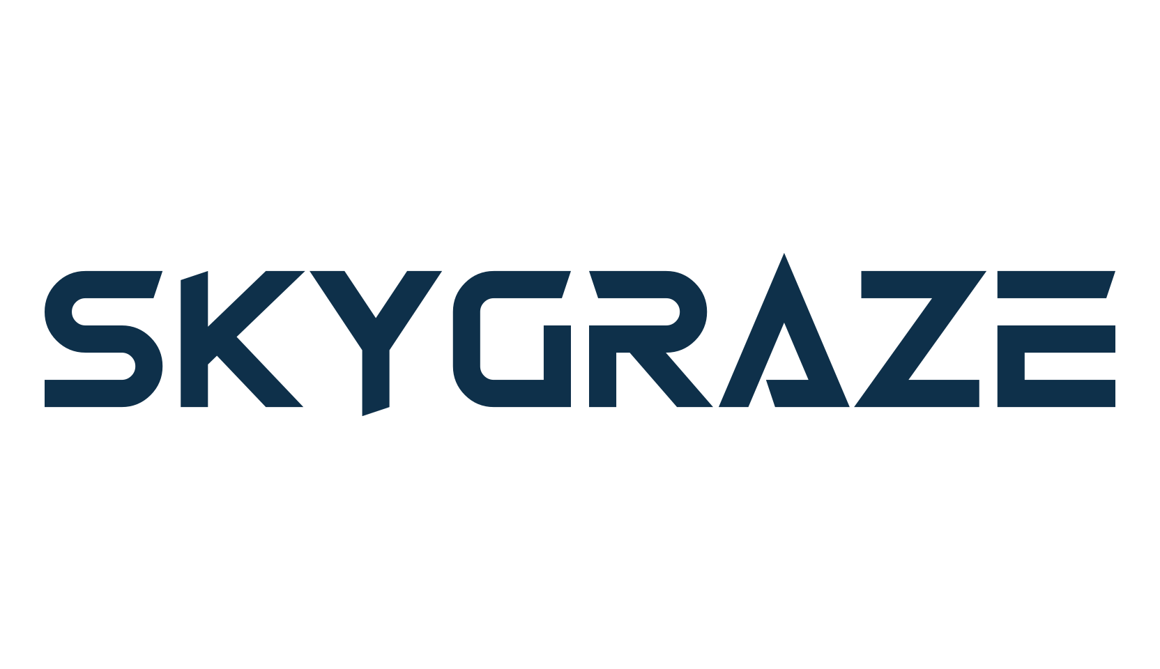 Skygraze, techno sci-fi font preview