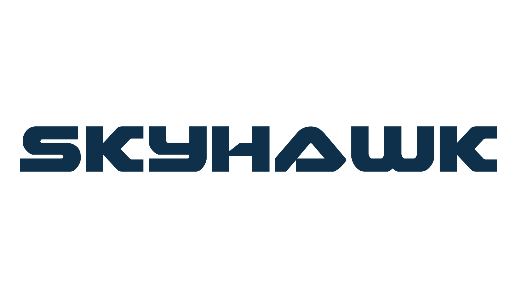 Skyhawk, techno sci-fi font preview