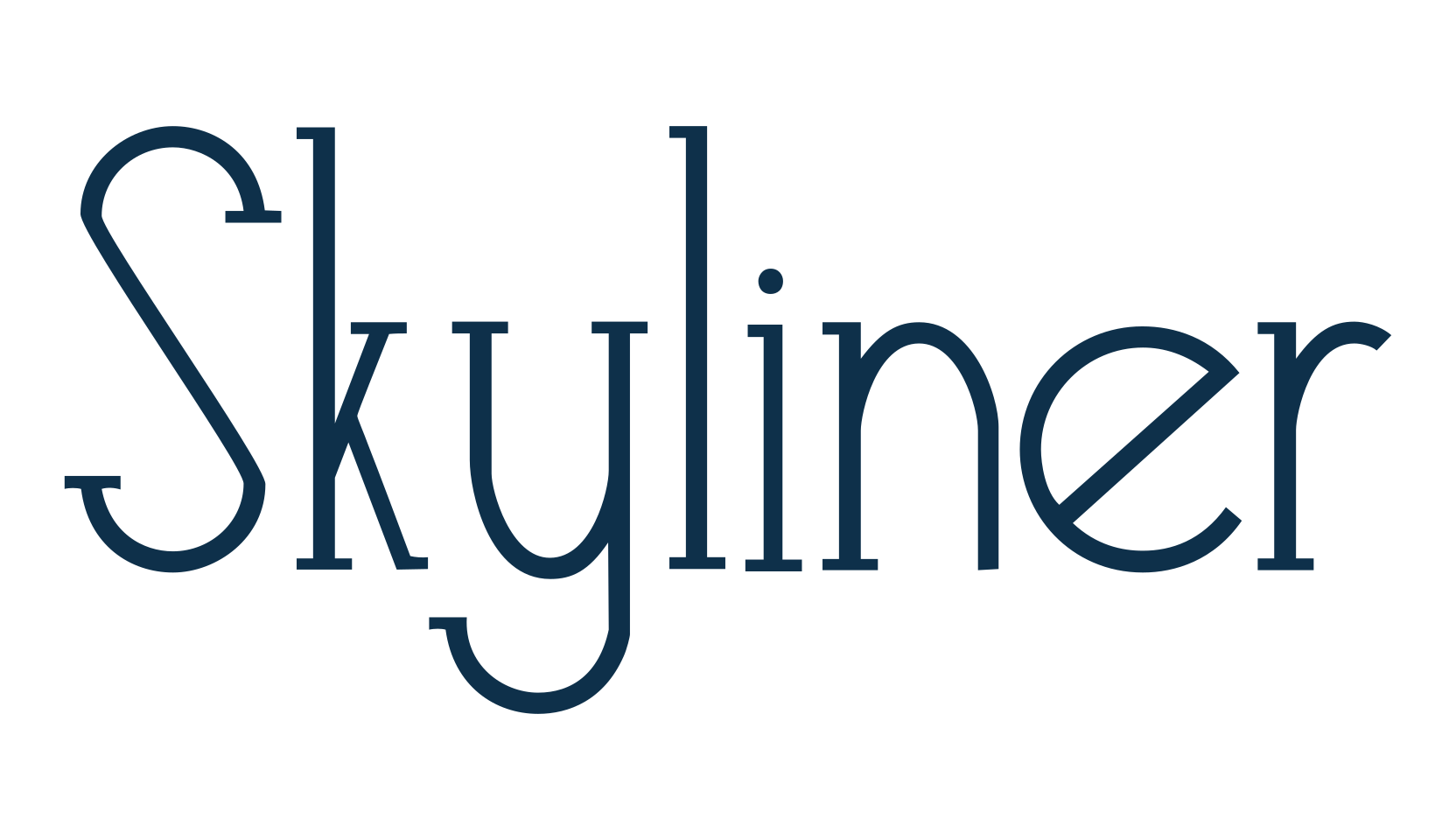 Skyliner, retro font preview