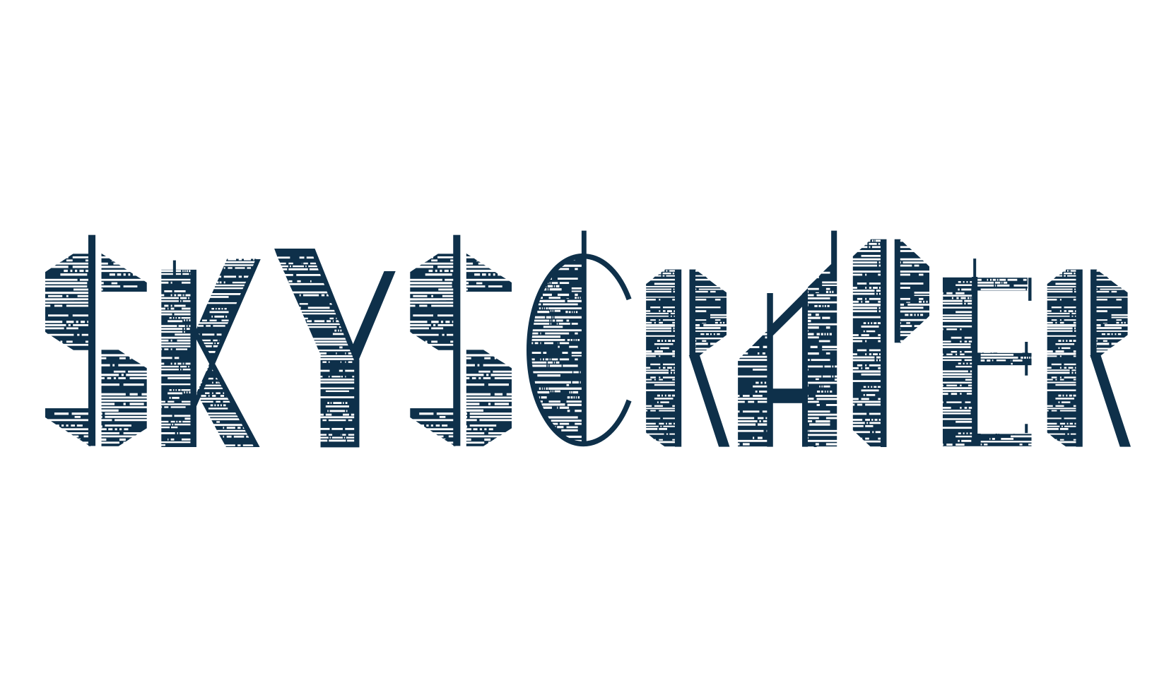 Skyscraper, decorative font preview