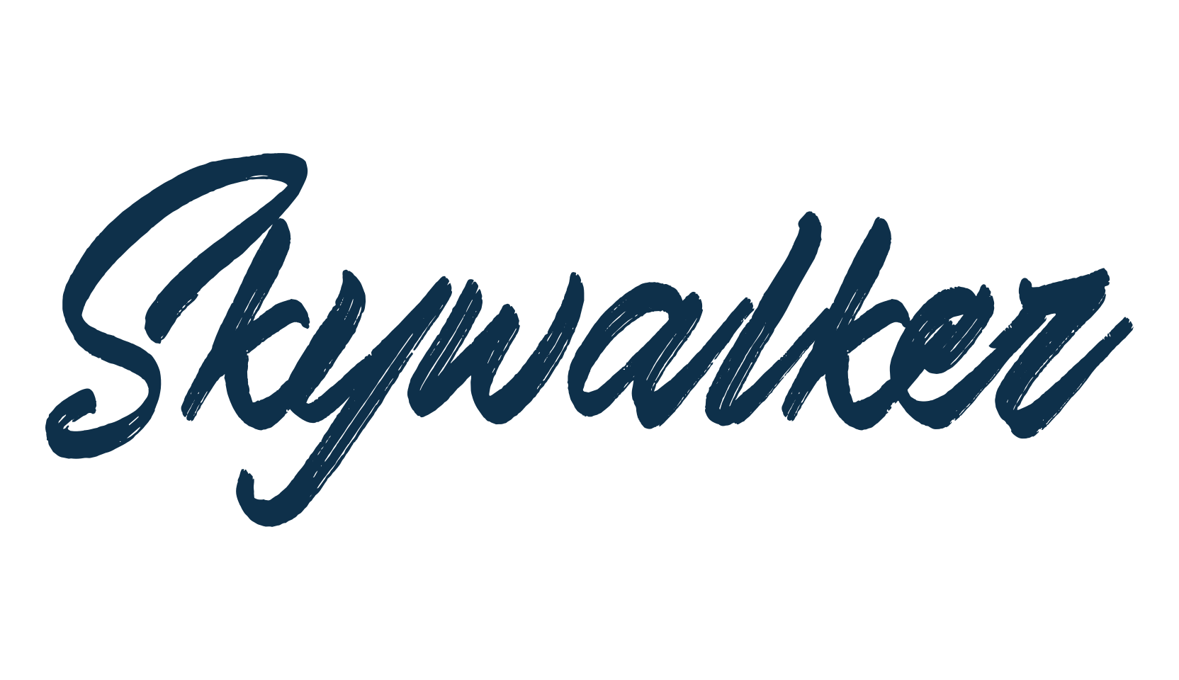 Skywalker (skywalker), brush font preview