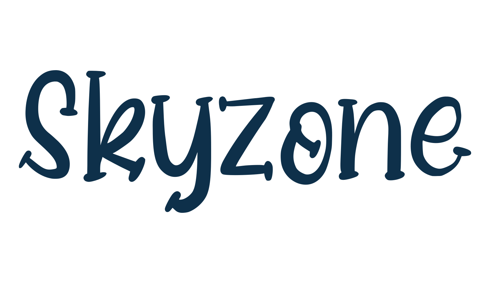 Skyzone, cartoon font preview