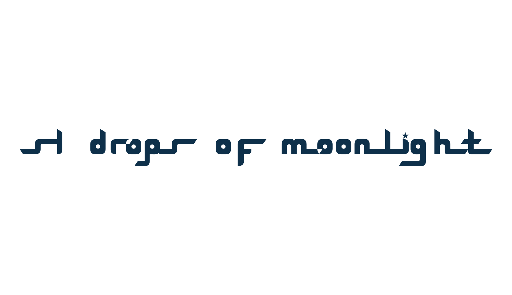 SL Drops Of Moonlight, fancy various techno sci-fi font preview