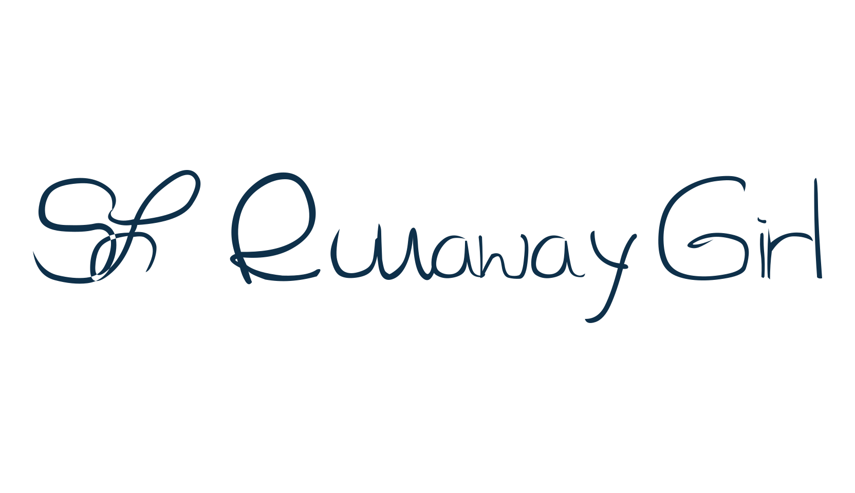 SL Runaway Girl, handwriting font preview