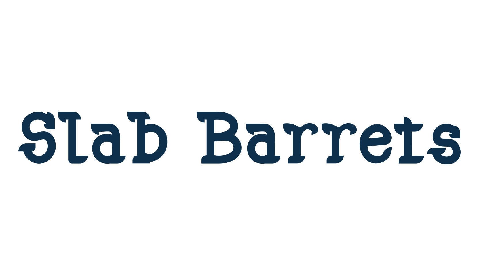 Slab Barrets, various font preview