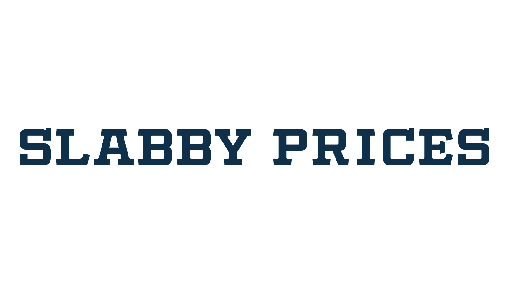 Slabby Prices, basic serif font preview