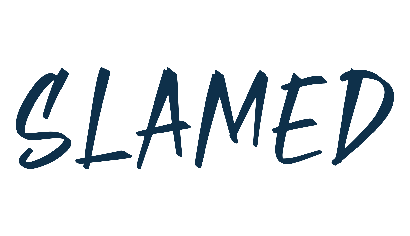 Slamed, fancy decorative font preview