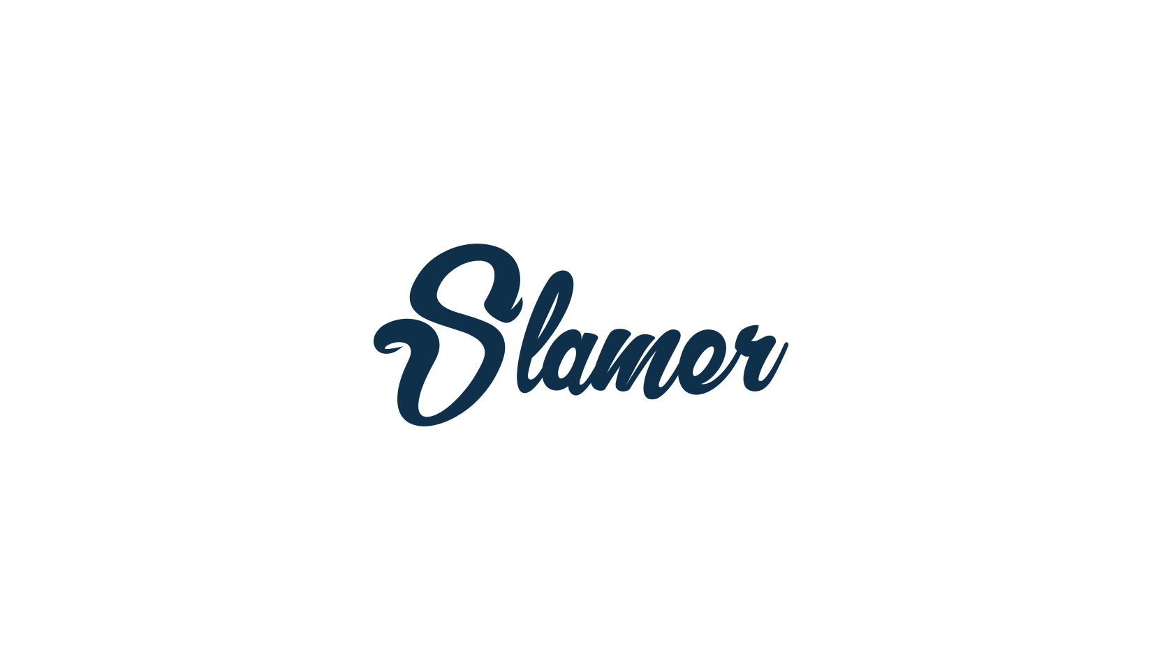 Slamer, script brush fancy decorative calligraphy font preview