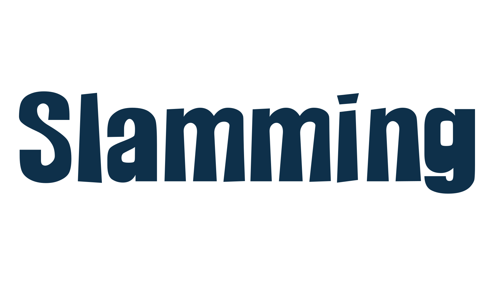 Slamming, fancy cartoon decorative font preview