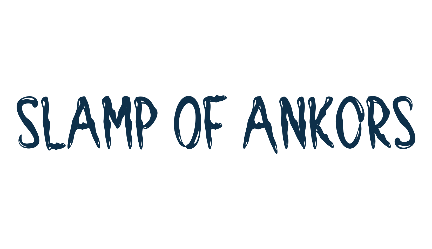 Slamp Of Ankors, holiday halloween fancy decorative horror font preview